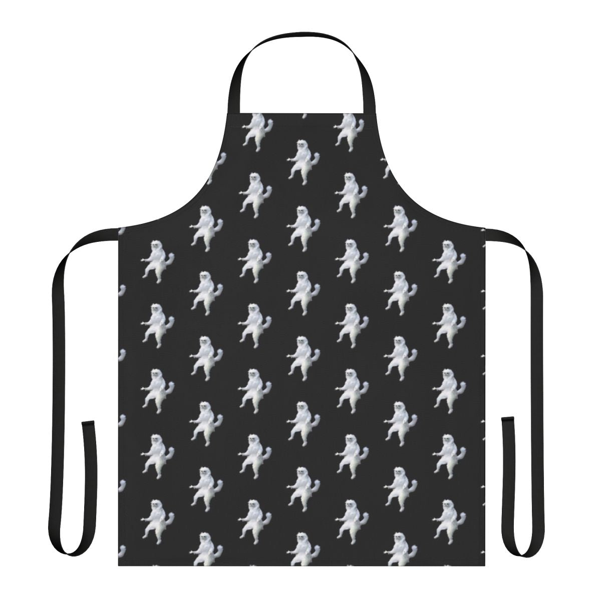 Apron featuring a funny Persian cat meme design