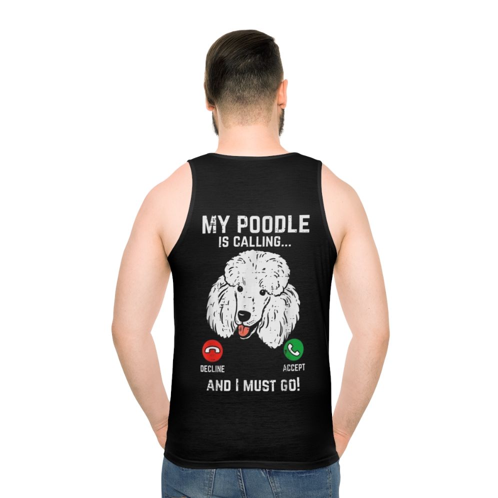 Funny poodle lover unisex tank top