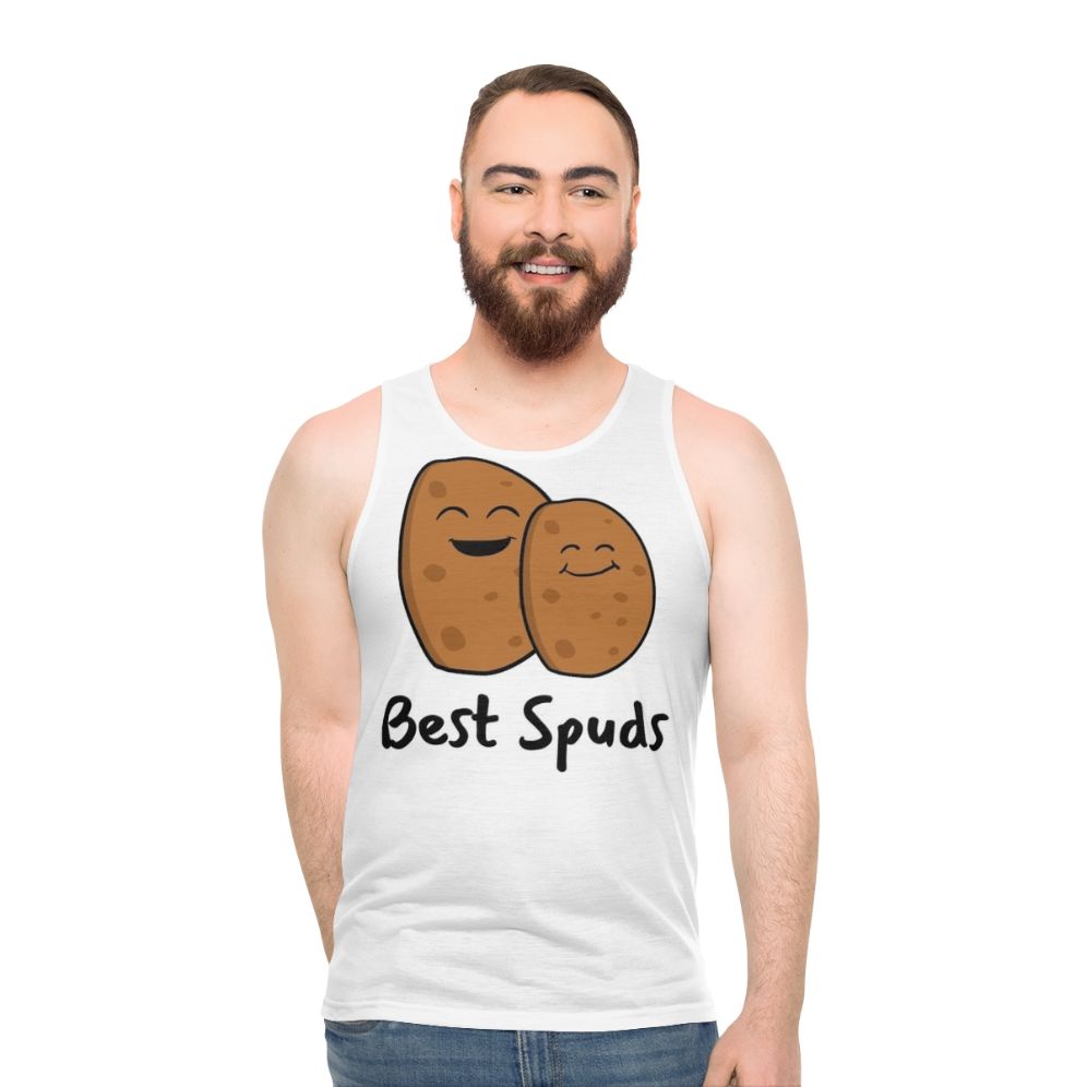 Funny potato lover unisex tank top