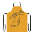 Apron featuring a playful seagull poop design