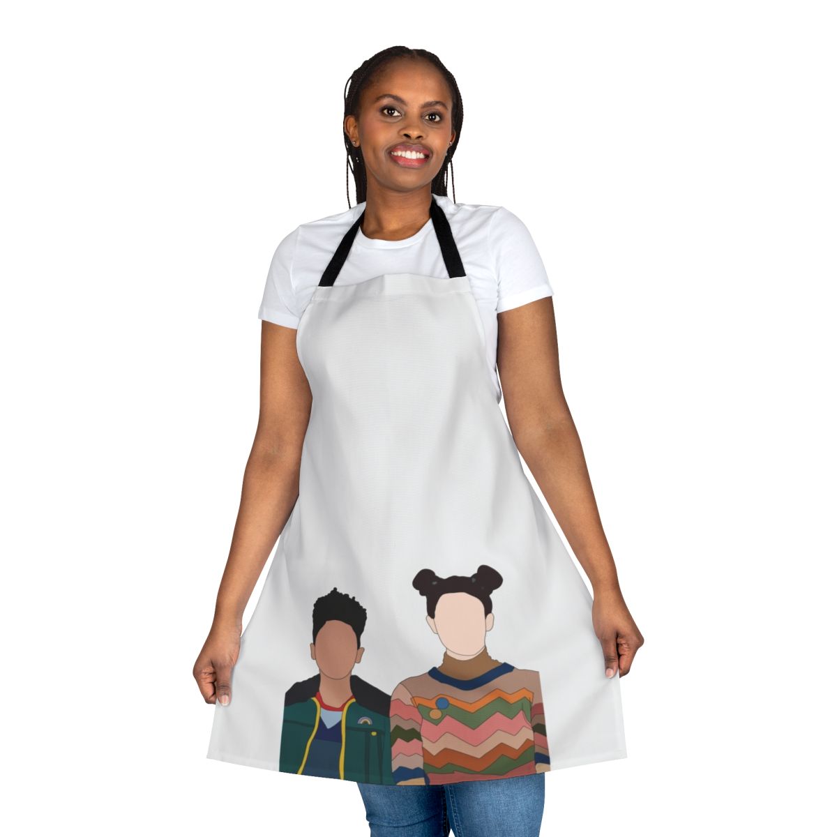 Sex Education themed apron featuring Maeve Wiley and Otis Milburn