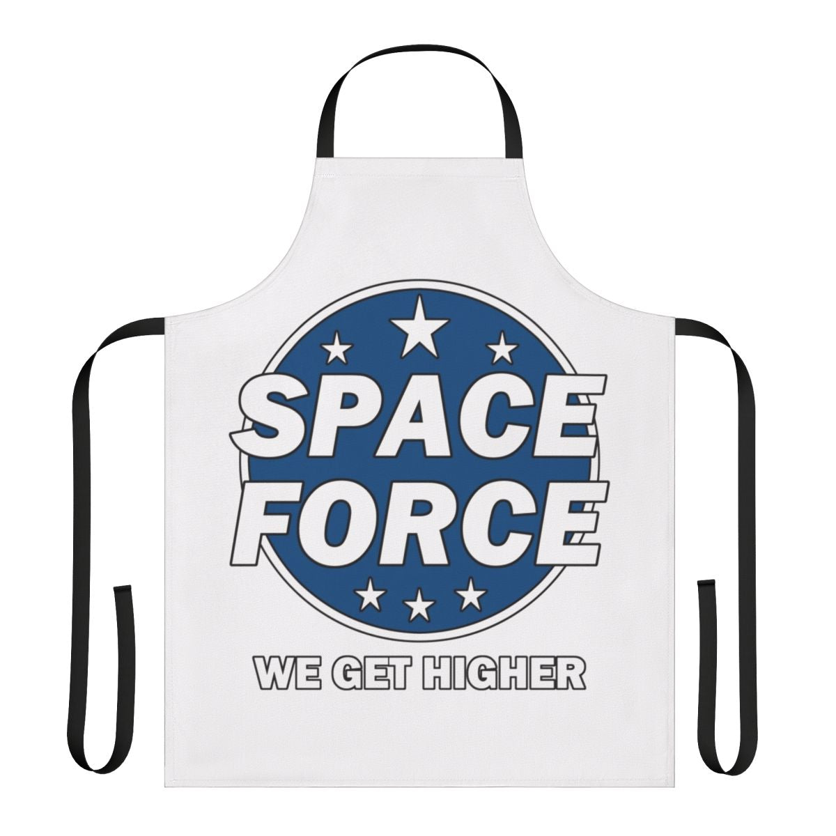 Funny apron with space force themed design