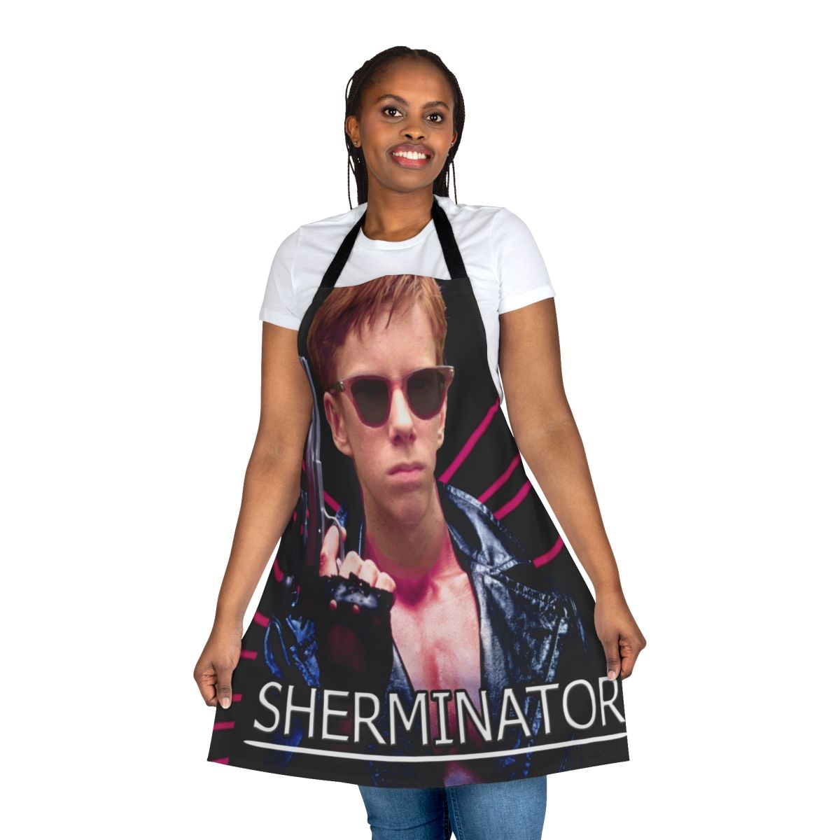Funny teen comedy apron inspired by the classic American Pie movie