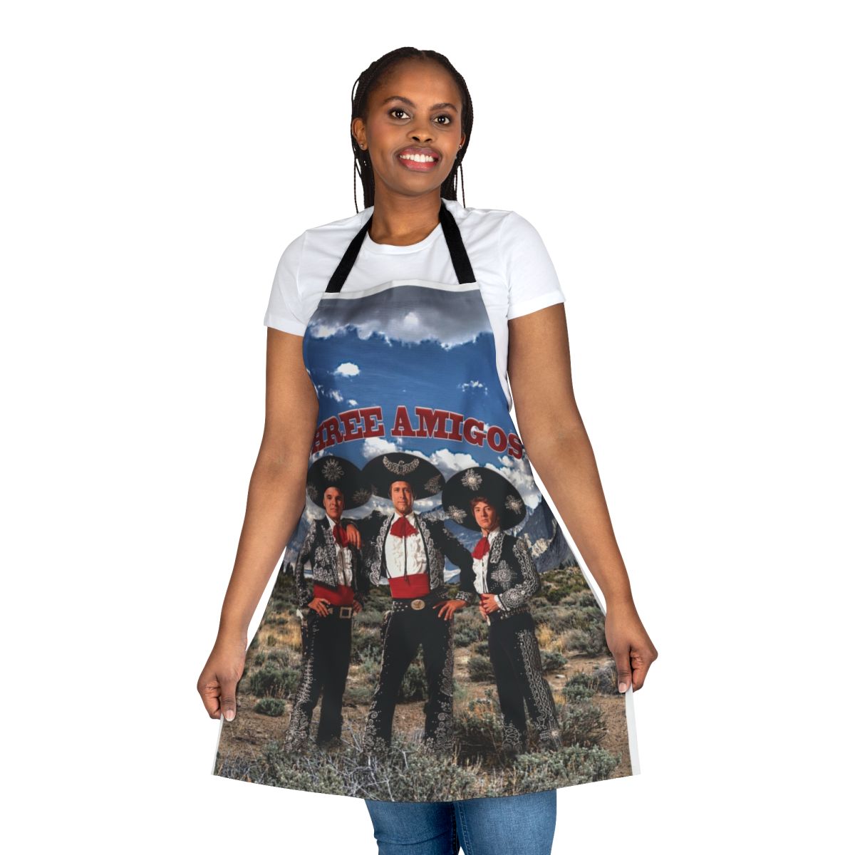 Three Amigos-inspired comedy movie-themed apron