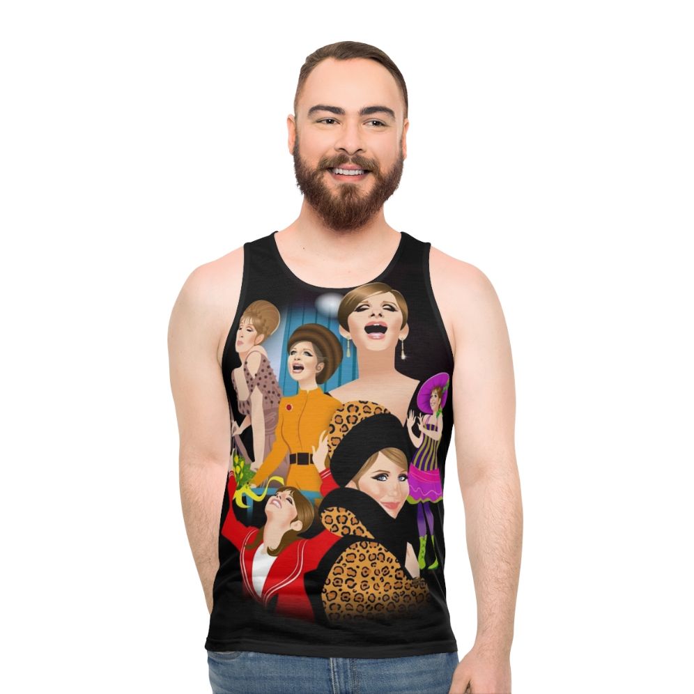 Funny unisex tank top with alejandro mogollo art