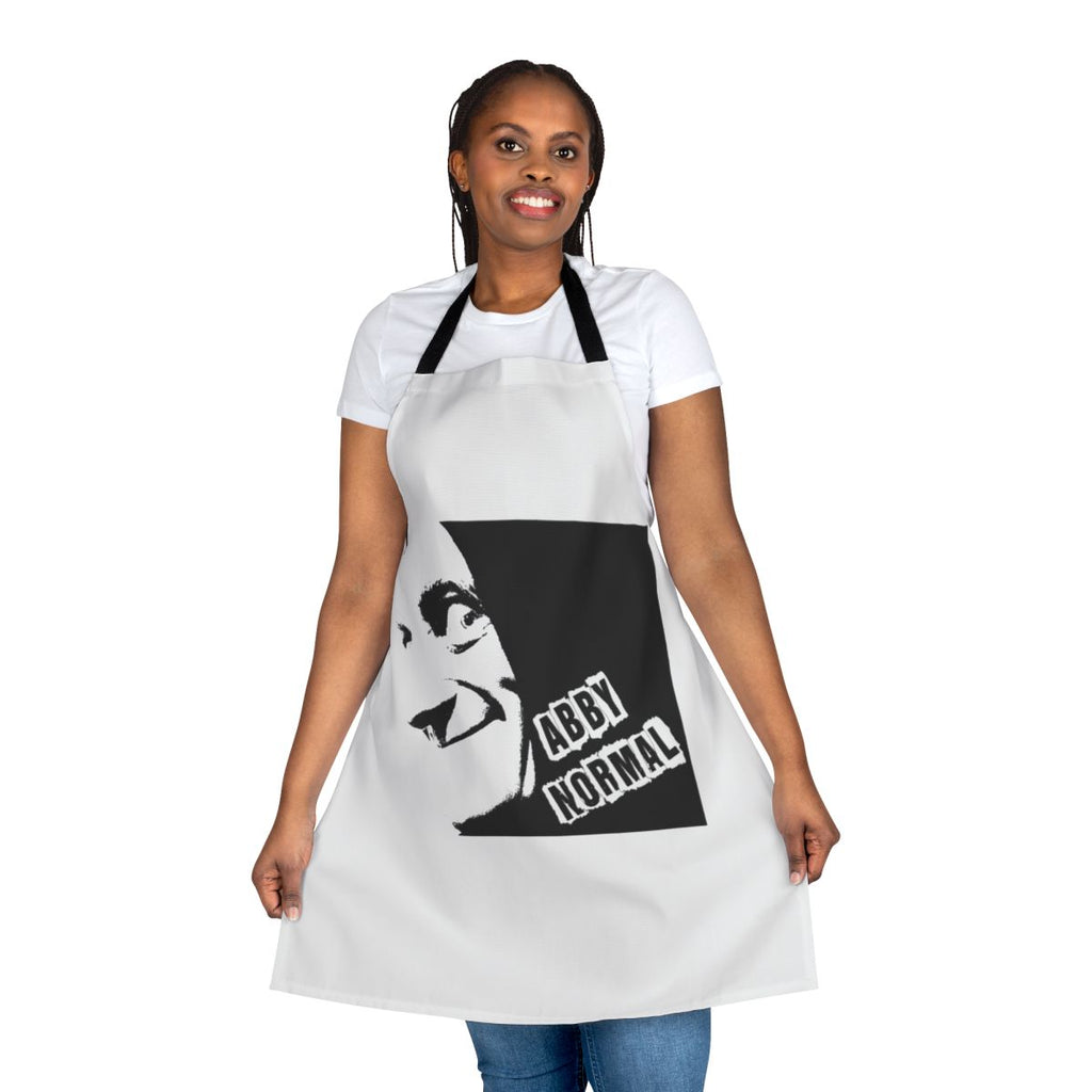Apron featuring the "Abby Normal" character from the "Young Frankenstein" comedy film