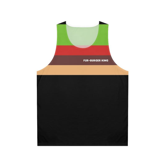 Fur Burger King Uniform Unisex Tank Top