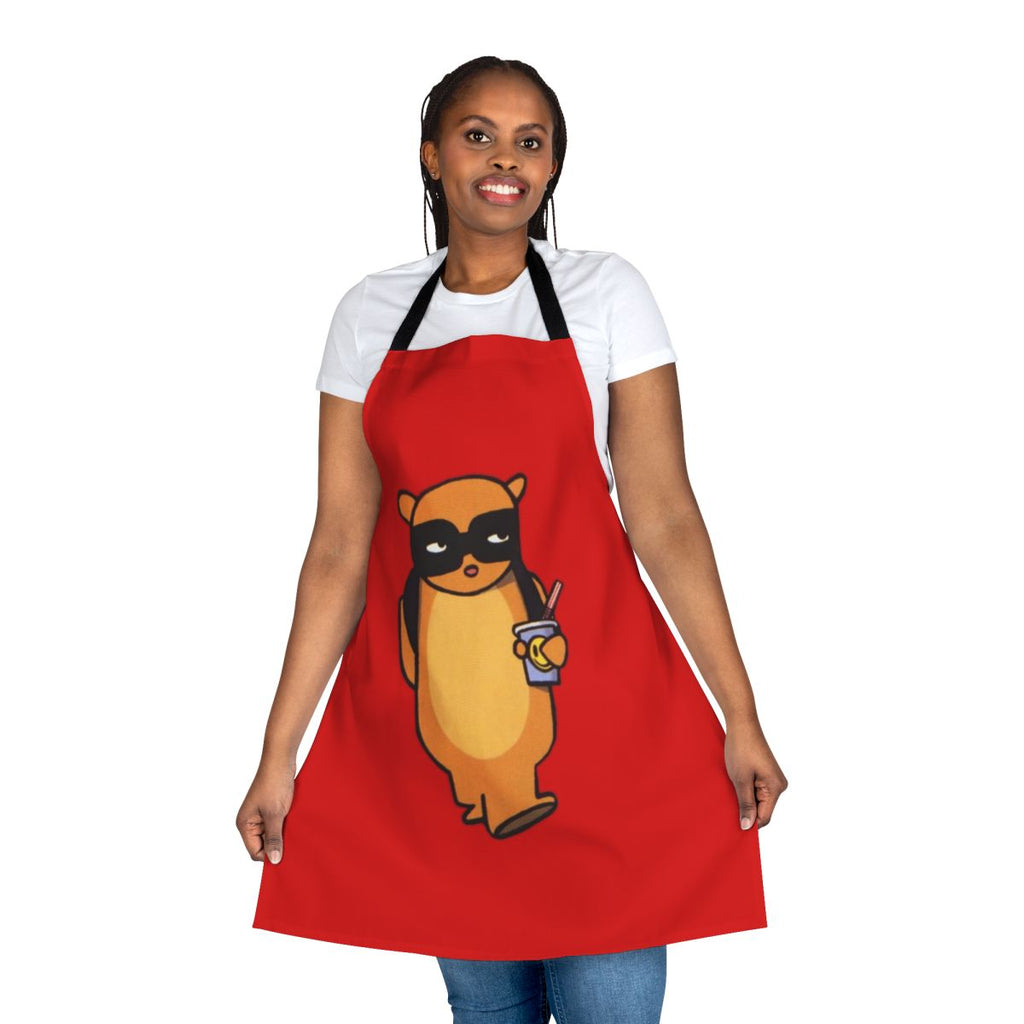 Radiator apron featuring a design of furry animals and music imagery