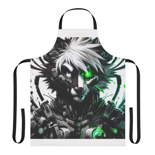 Furry cybernetic apron with animal designs