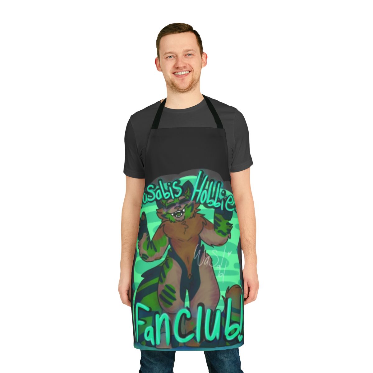Furry Apron with Vibrant Designs for Fans