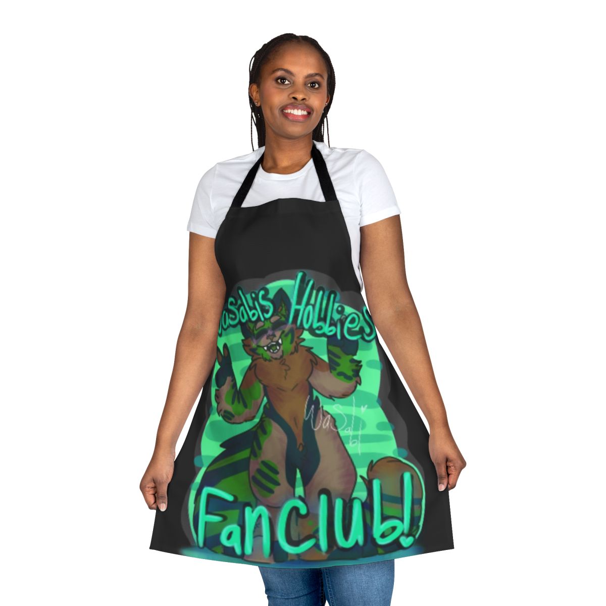 Furry Apron with Vibrant Designs for Fans