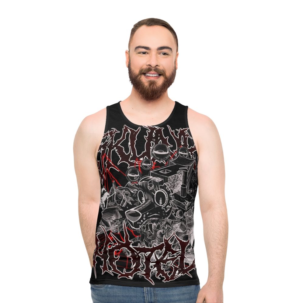 Furry Metal Abstract Punk Skunk Hotel Dog Cycle Unisex Tank Top