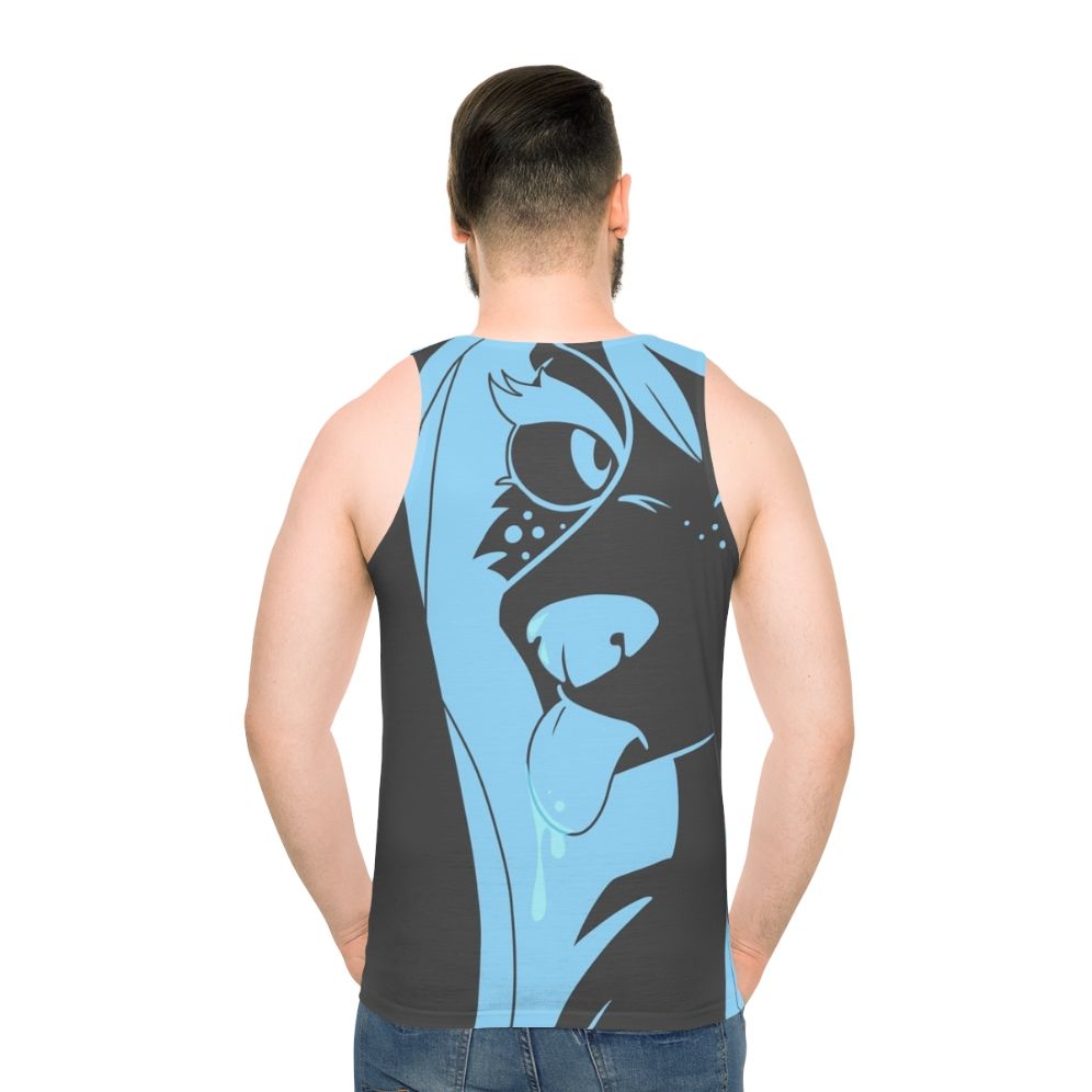 Furry unisex animal print tank top