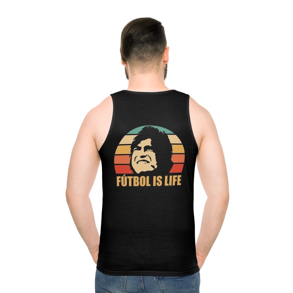 "Futbol Is Life" Unisex Tank Top with Ted Lasso and AFC Richmond Branding