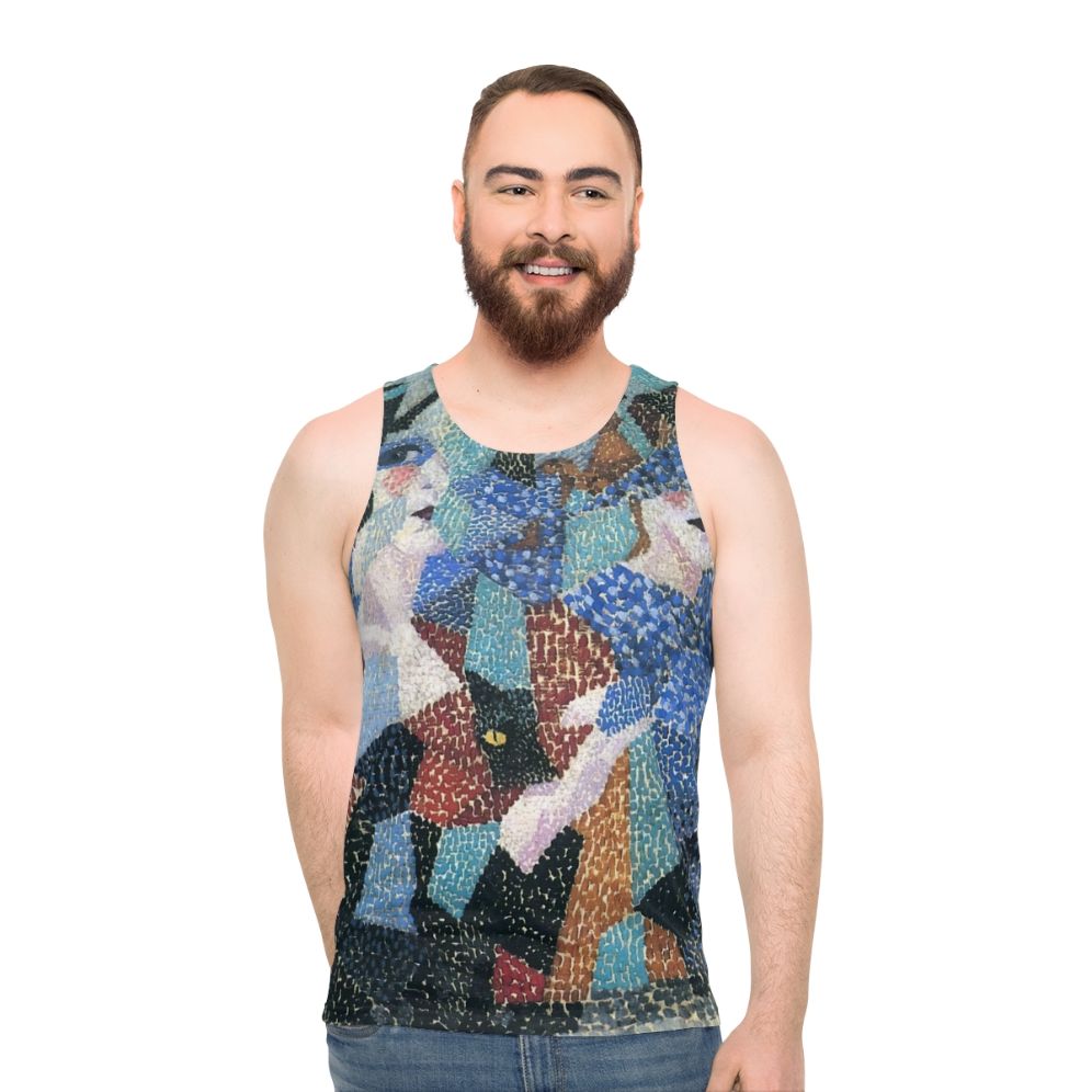Futurist art inspired Gino Severini unisex tank top