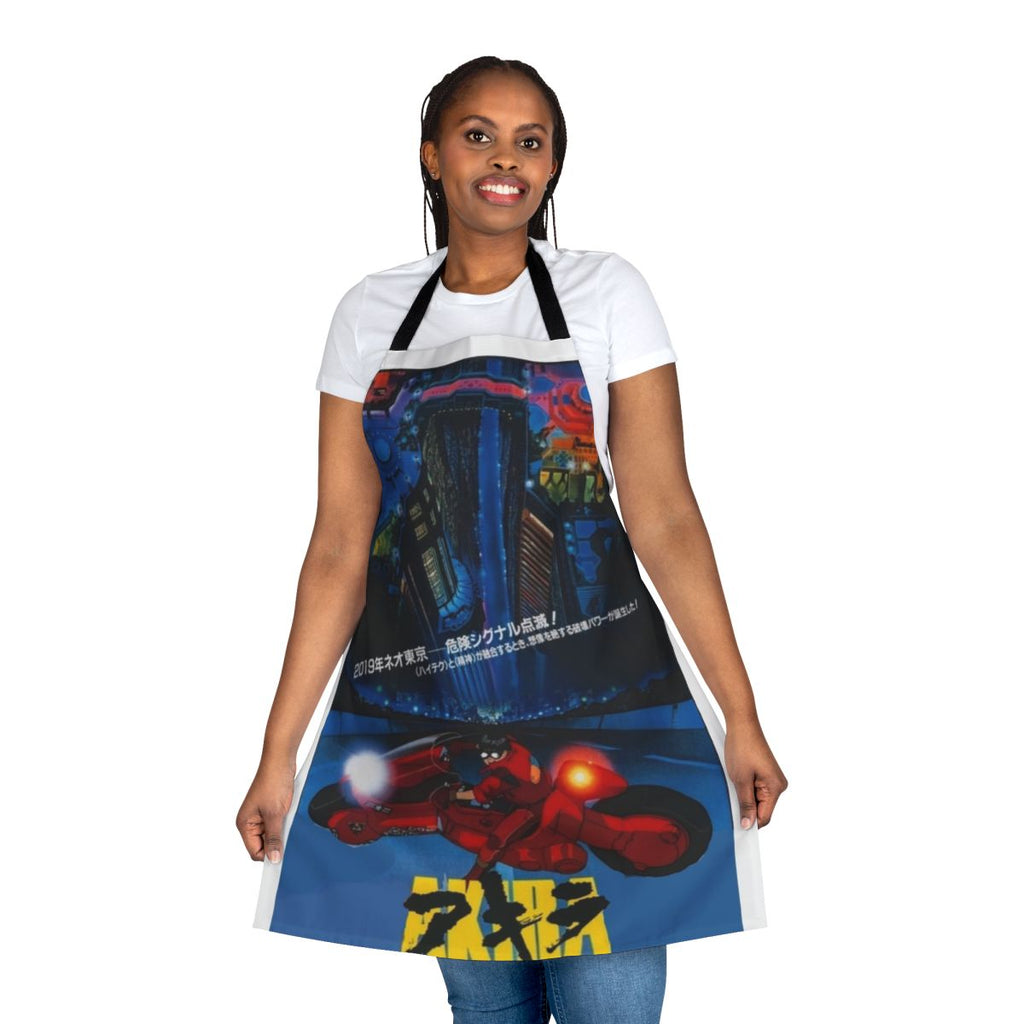 2019 Akira-inspired apron with cyberpunk and futuristic design