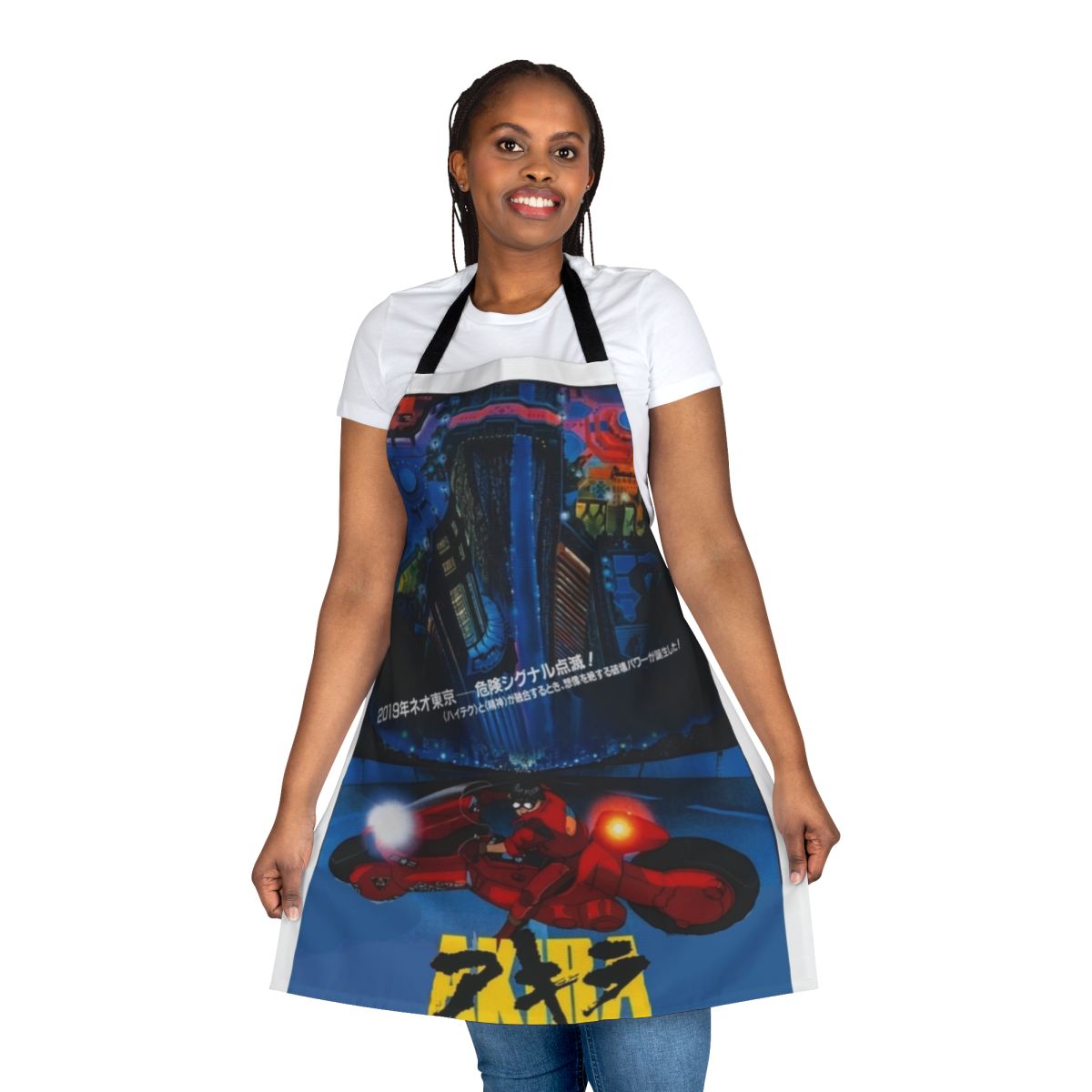 2019 Akira-inspired apron with cyberpunk and futuristic design