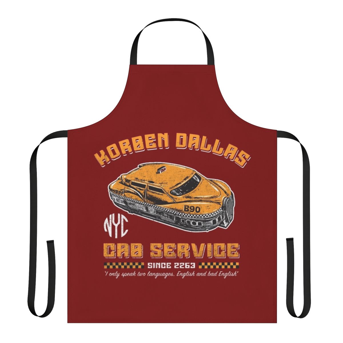 Korben Dallas Taxi Driver Inspired Sci-Fi Apron