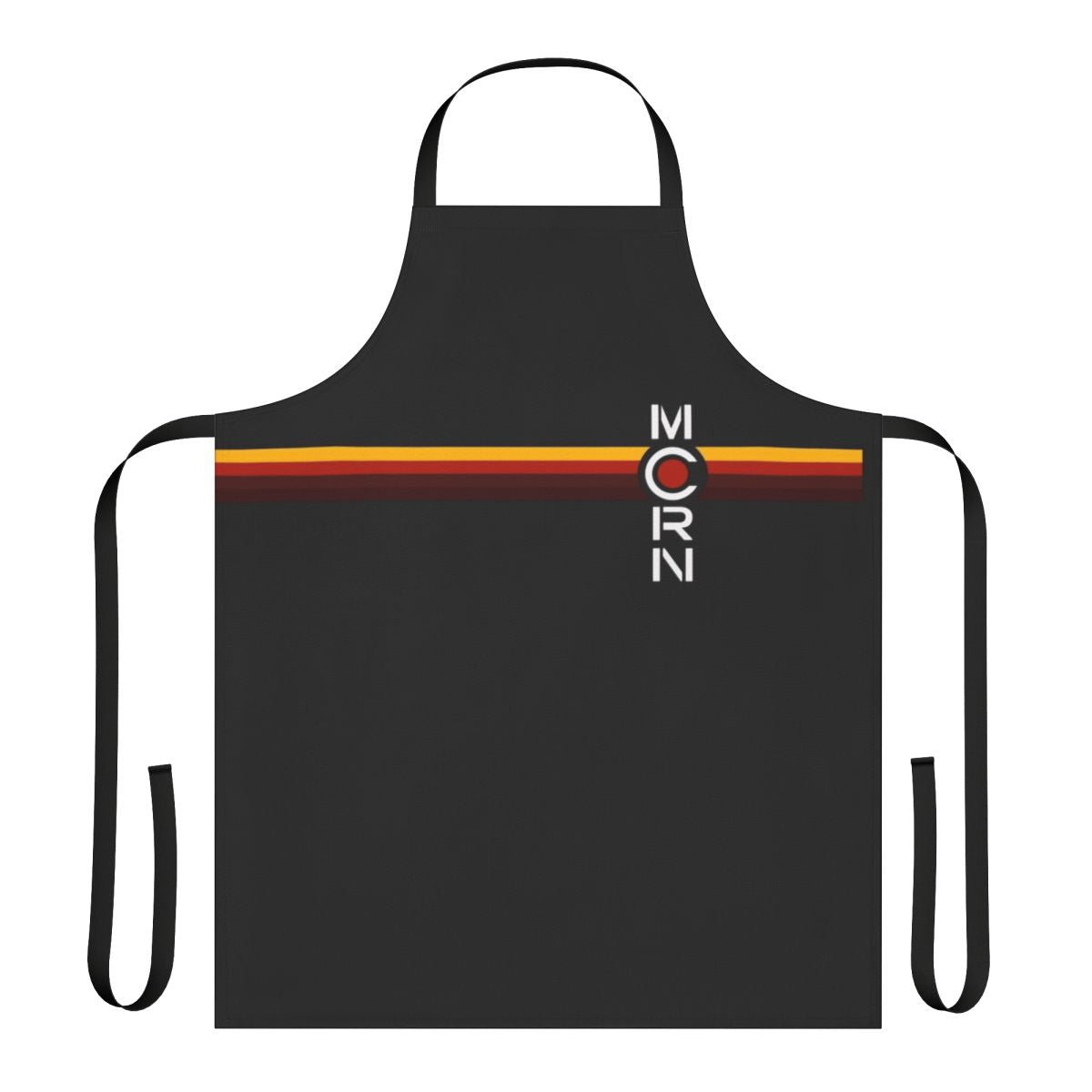 Futuristic MCRN-inspired apron with space and planet graphics