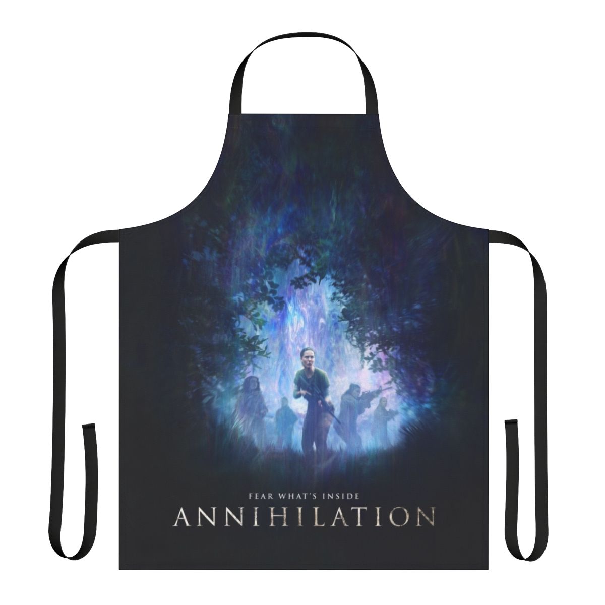 Futuristic sci-fi apron with post-apocalyptic, dystopian design