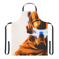 Futuristic sci-fi inspired apron featuring oil painting-style artwork