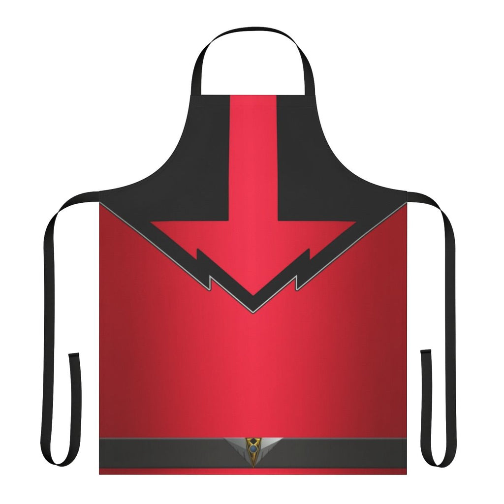 A stylish and durable apron featuring a futuristic time travel design, perfect for Power Rangers fans.