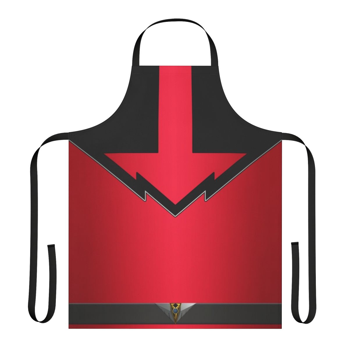 A stylish and durable apron featuring a futuristic time travel design, perfect for Power Rangers fans.