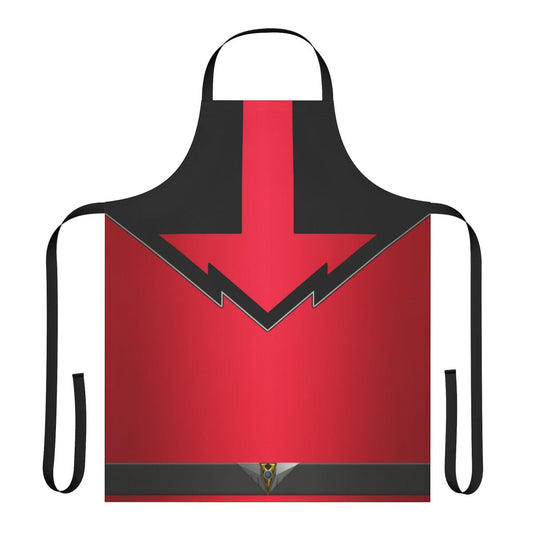 A stylish and durable apron featuring a futuristic time travel design, perfect for Power Rangers fans.