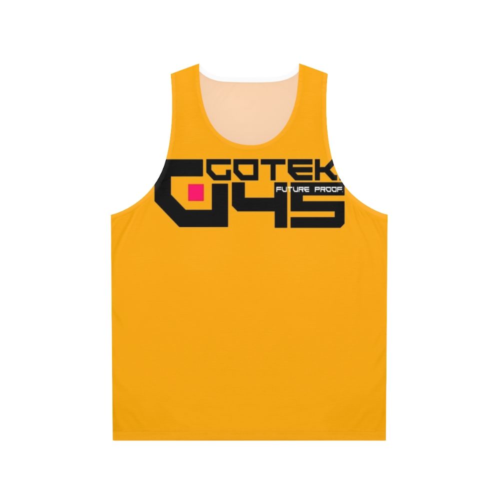 Unisex tank top with Wipeout video game inspired design