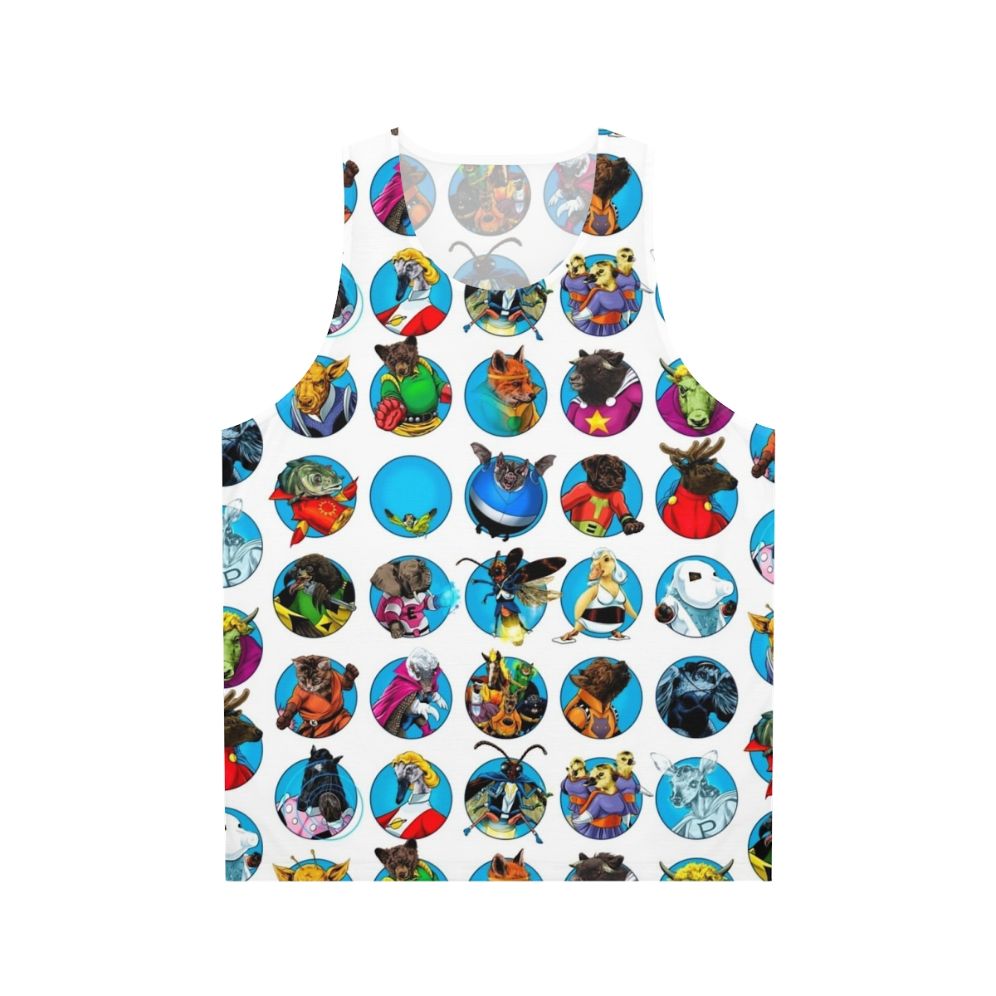 Gaggle of Superhero Animals Unisex Tank Top