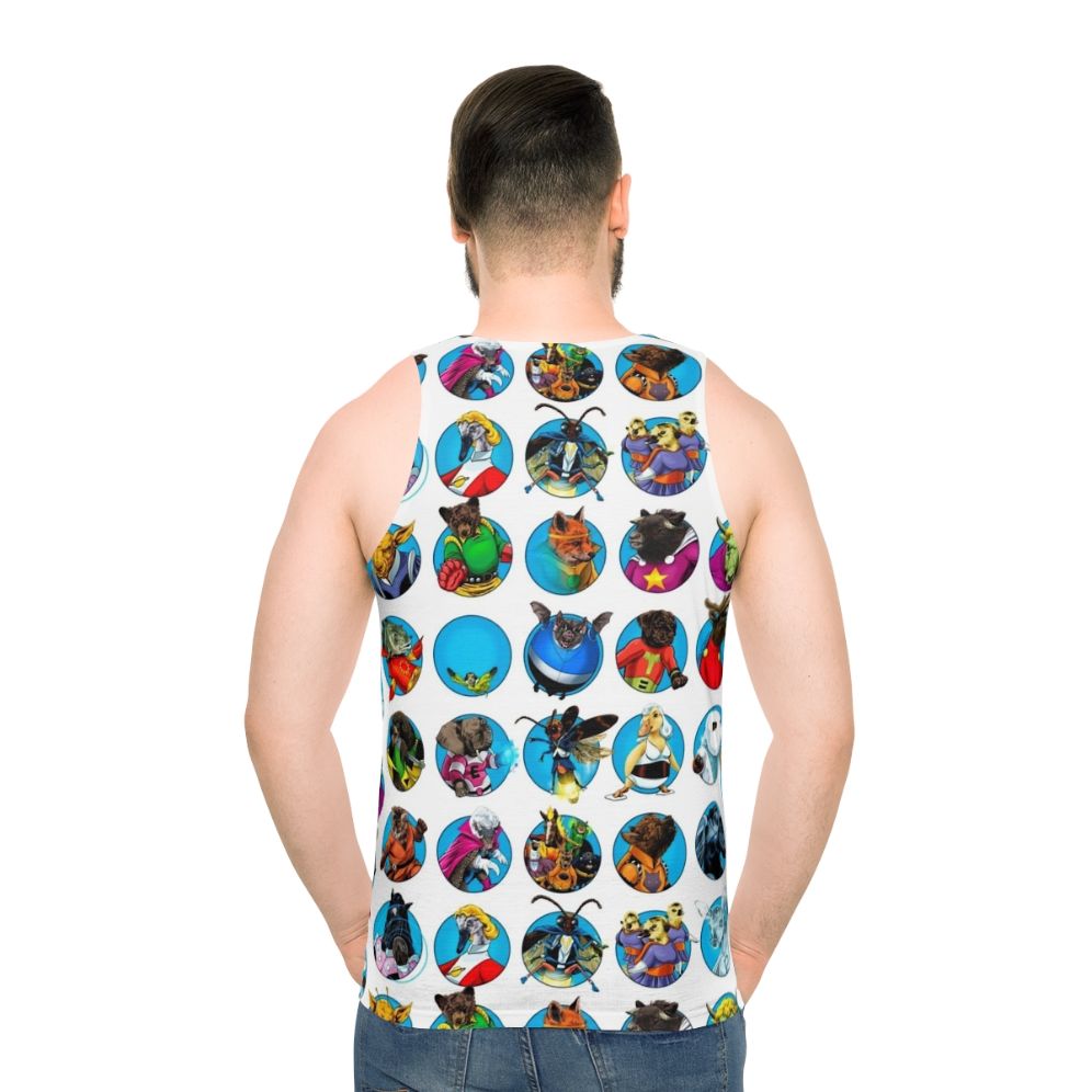 Gaggle of Superhero Animals Unisex Tank Top