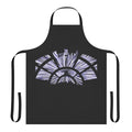 "Stylish apron featuring the iconic Millennium Falcon from the Star Wars universe"