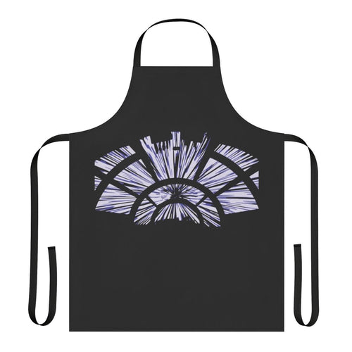 "Stylish apron featuring the iconic Millennium Falcon from the Star Wars universe"