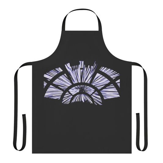 "Stylish apron featuring the iconic Millennium Falcon from the Star Wars universe"