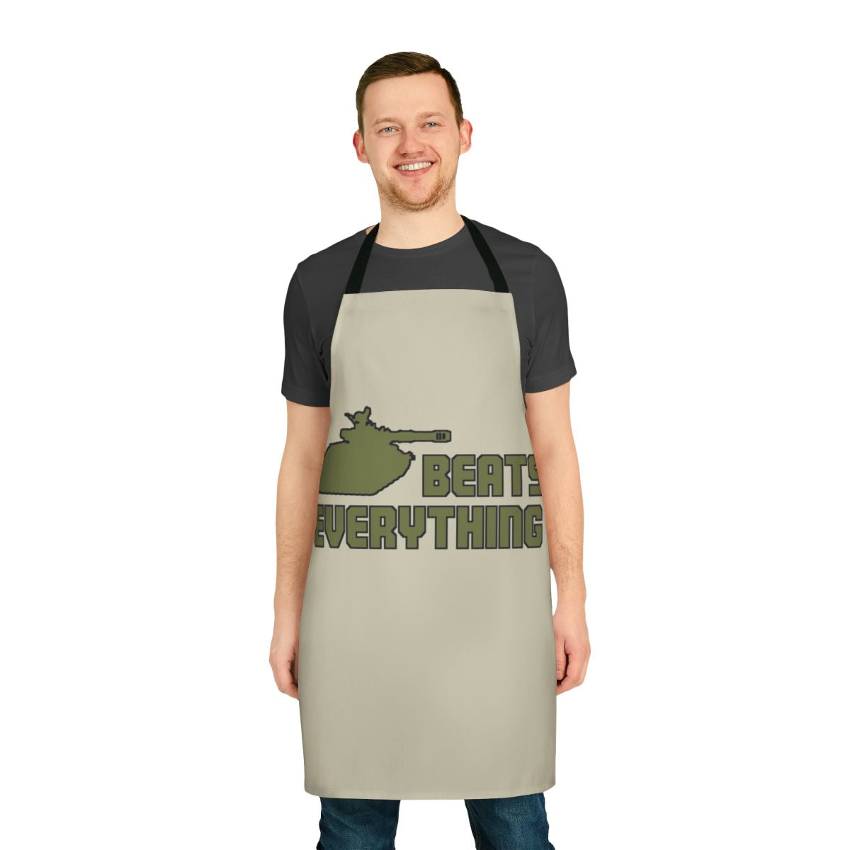 Space marine-inspired apron featuring Warhammer 40k design elements
