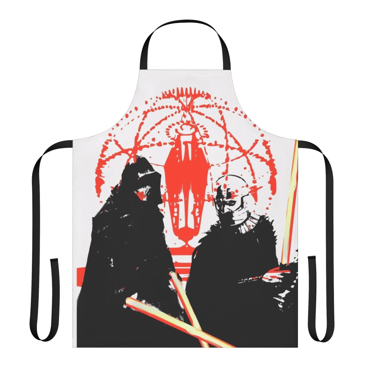 Star Wars-inspired apron featuring Darth Revan and Darth Malak from Knights of the Old Republic