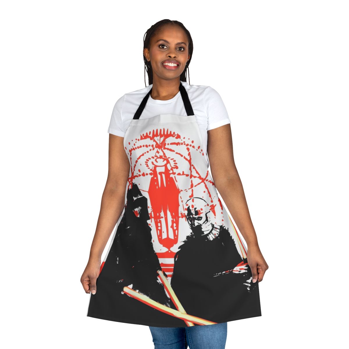 Star Wars-inspired apron featuring Darth Revan and Darth Malak from Knights of the Old Republic