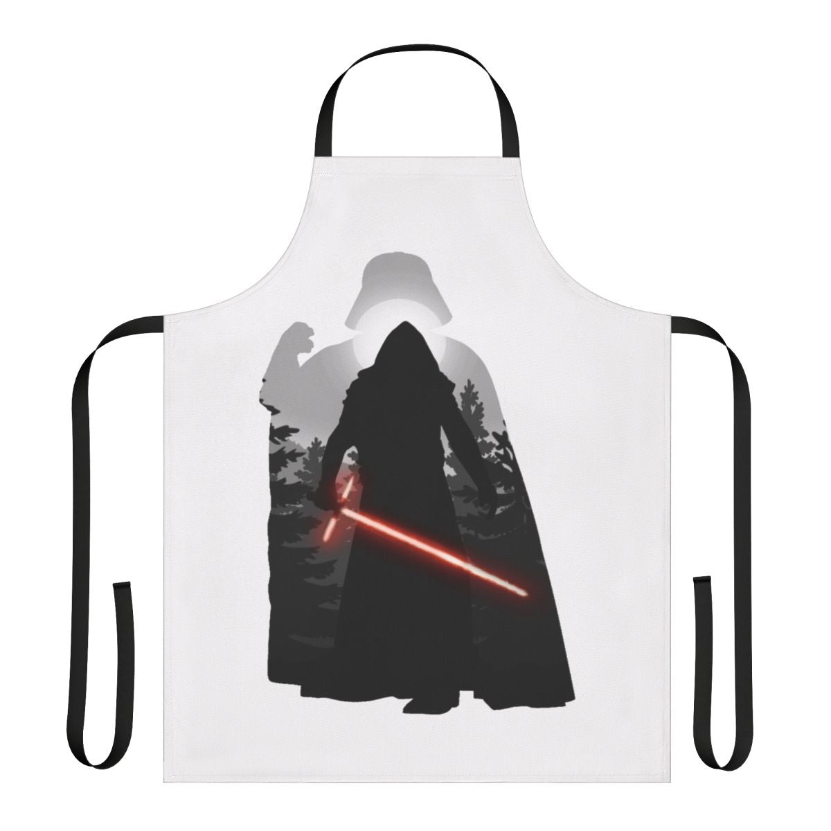 Star Wars-themed apron featuring Kylo Ren and Darth Vader imagery