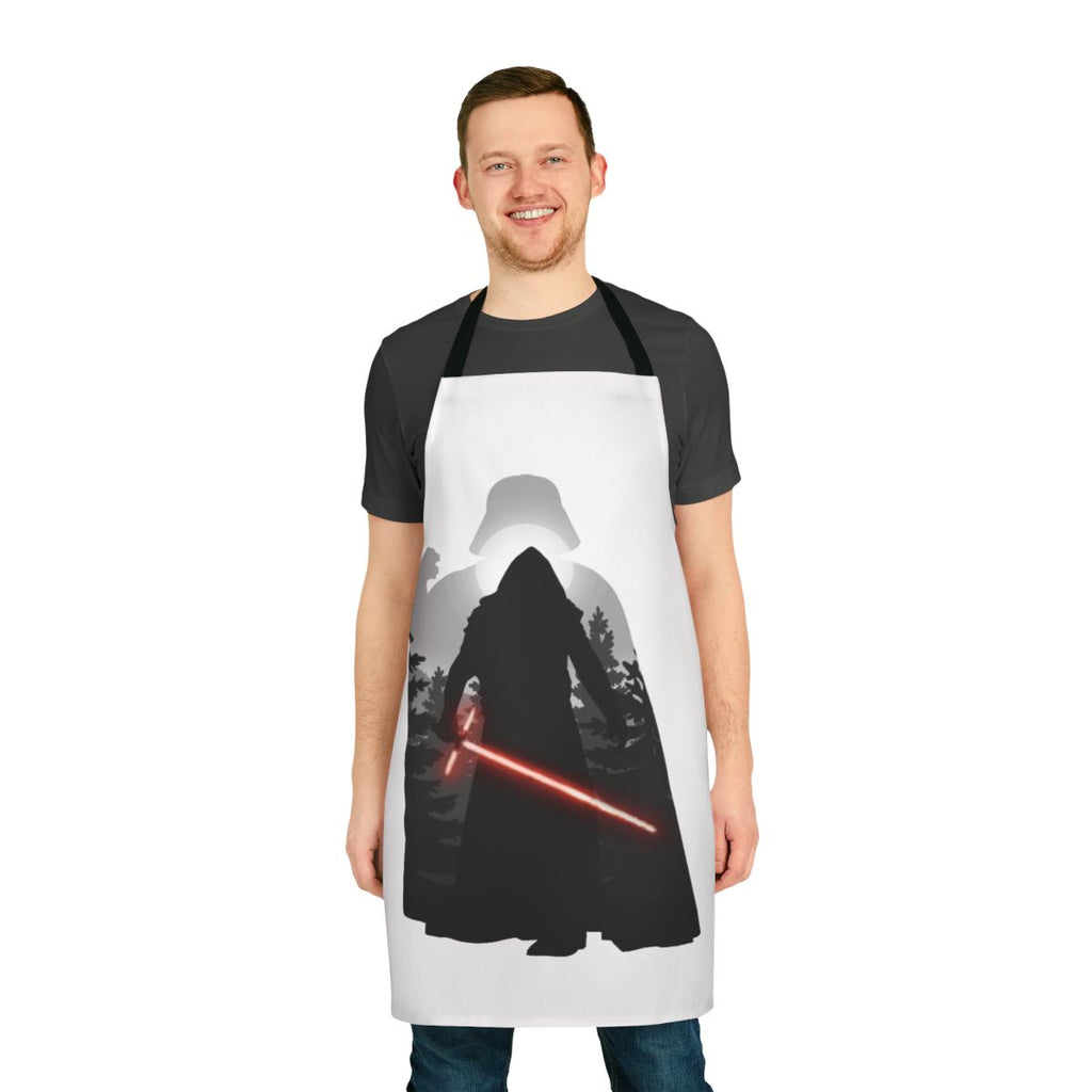 Star Wars-themed apron featuring Kylo Ren and Darth Vader imagery