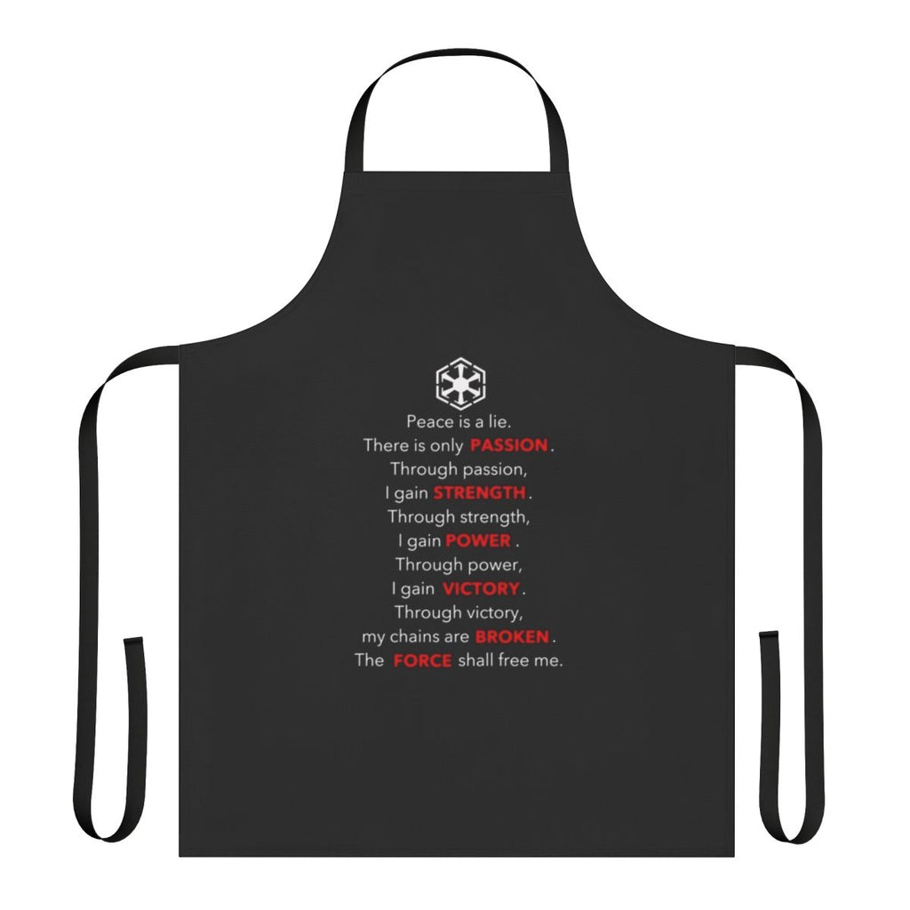 Stylized Sith Code Inspired Apron