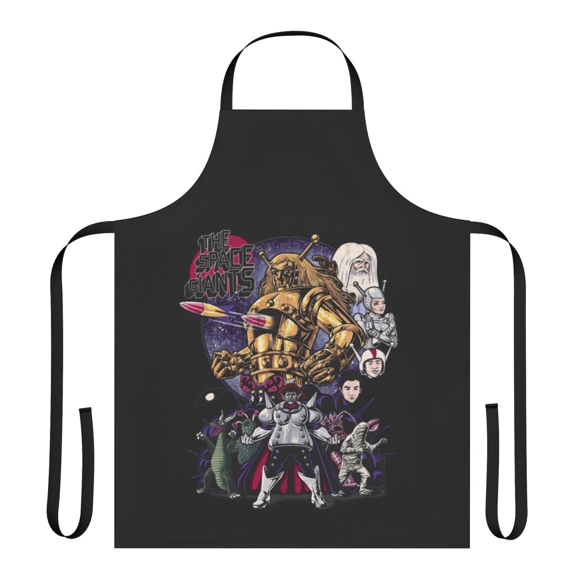 Sci-Fi Themed Space Giants Apron with Iconic Characters