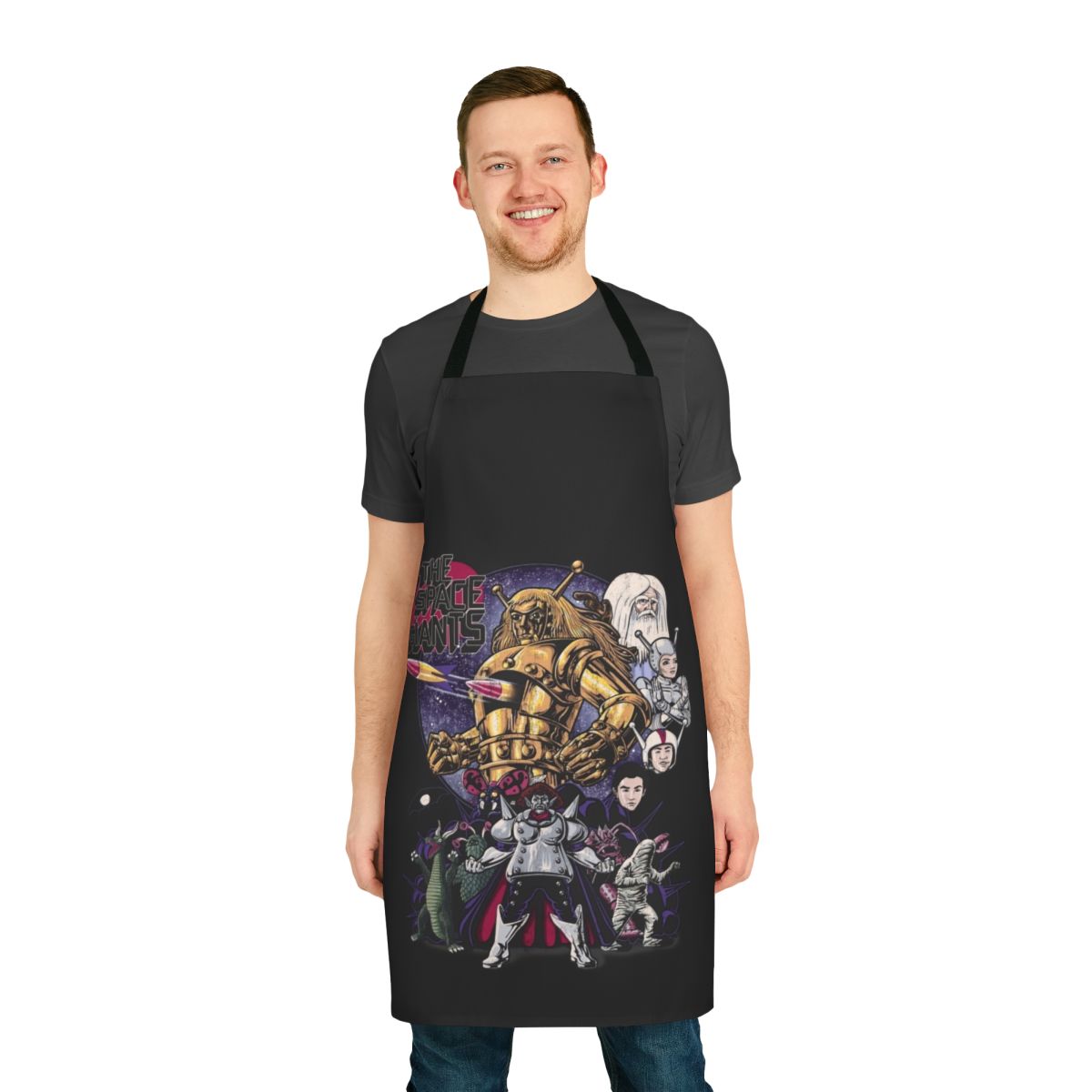 Sci-Fi Themed Space Giants Apron with Iconic Characters