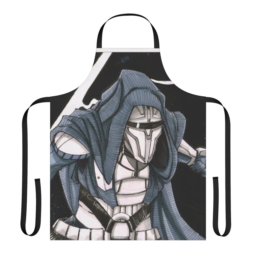 A stylish and durable apron inspired by the legendary Sith Lord Darth Revan from the Star Wars universe.
