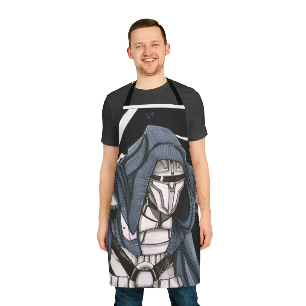 A stylish and durable apron inspired by the legendary Sith Lord Darth Revan from the Star Wars universe.