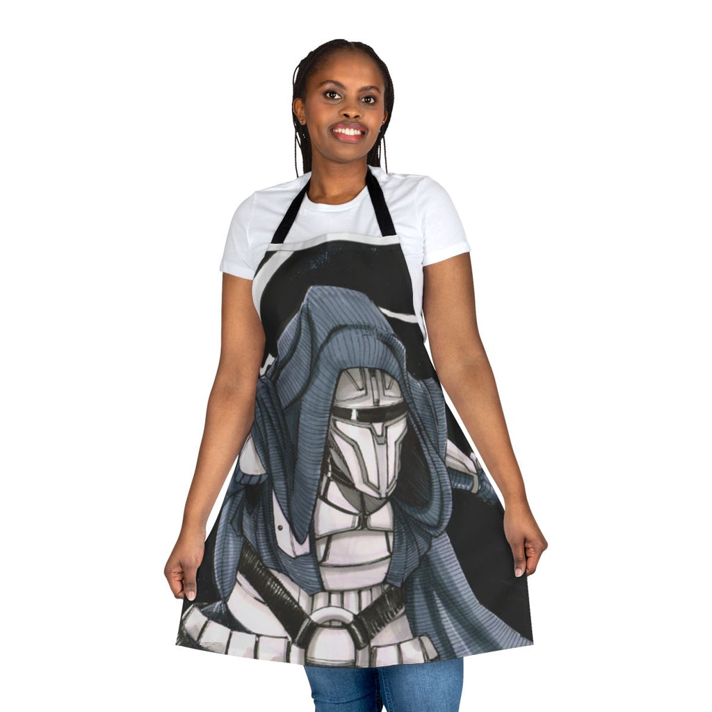A stylish and durable apron inspired by the legendary Sith Lord Darth Revan from the Star Wars universe.