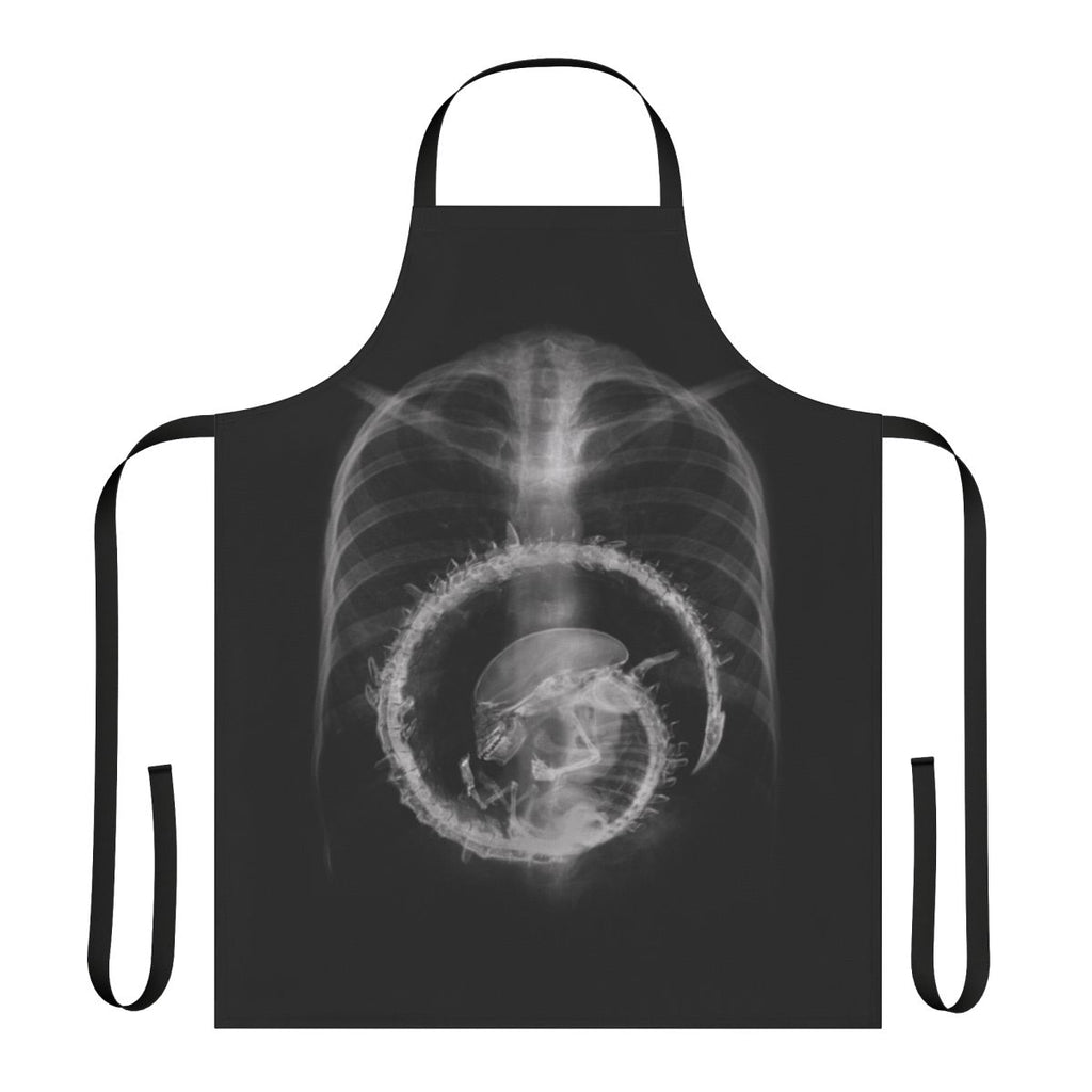 Galactic Radiation Protection Apron - Sci-Fi Inspired Alien X-Ray Print Design