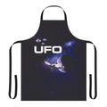 Stylish apron featuring a retro UFO design inspired by the 1970s TV series Space 1999