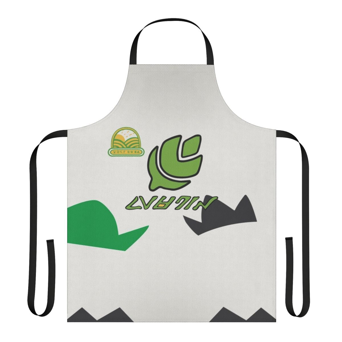 Apron featuring the design of Galar Gym Leader Milo from the Pokemon Sword and Shield games