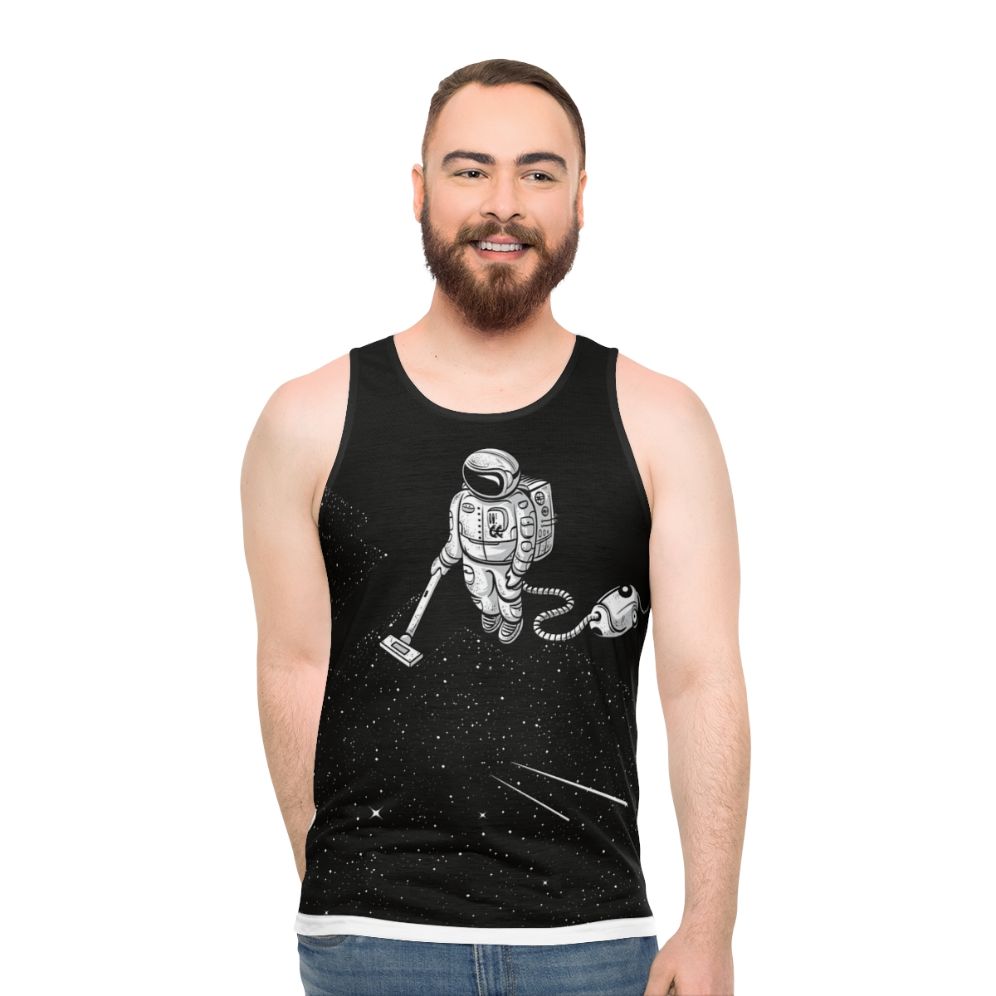 Galaxy Astronaut Unisex Space Cleaner Tank Top