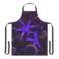 A dark knight-themed apron with a galaxy-inspired design, perfect for FFXIV fans